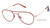 Burgundy Rose Gold Kliik Denmark 661 Eyeglasses - Teenager.