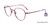 Shiny Pinkish Red Cool Clip CC844 Eyeglasses.