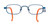 Matte Royal Blue/Orange/Yellow EasyTwist ET985 Eyeglasses.