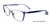 Satin Light Blue/Blue Easy Clip EC442 Eyeglasses - (Clip-On).