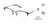 EVATIK E-9205 Eyeglasses NAVY GUNMETAL