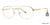 Shiny Gold Kensie RX Youthful Eyeglasses.