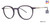 Black Iris Vera Wang V565 Eyeglasses - Teenager.