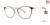 Black Vera Wang V564 Eyeglasses.
