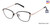 Black Rose Gold Kliik Denmark K-692 Eyeglasses