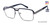 Gunmetal Blue Capri Dicaprio DC353 Eyeglasses.