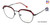 Dark Red/Black William Morris London WM50121 Eyeglasses.