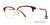 Red Tortoise/Gold Vivid Collection Vivid 927 Eyeglasses.