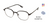 Evatik E-9230 Eyeglasses - Teenager BLACK GUNMETAL