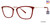 Crimson Vera Wang Candiace Eyeglasses.