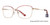 Burgundy/With Gold Temples Vivid Expressions 1134 Eyeglasses