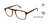 EVATIK E-9241 Eyeglasses PECAN BLACK