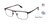 Evatik E-9257 Eyeglasses Black Plum