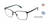 EVATIK E-9263 Eyeglasses BLACK PINE