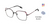 FYSH F-3720 Eyeglasses Fuchsia Black