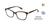 FYSH F-3714 Eyeglasses Brown Iridescent