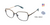 FYSH F-3711 Eyeglasses Teal Gold