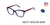NAVY ORCHID MINT FYSH F-3761 Eyeglasses