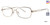 Gold Vivid Collection Vivid 3010 Eyeglasses.
