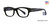 Black/Navy Horn Deja Vu 9013 Eyeglasses 