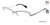 Black/Silver C-Zone A4134 Eyeglasses - Teenager