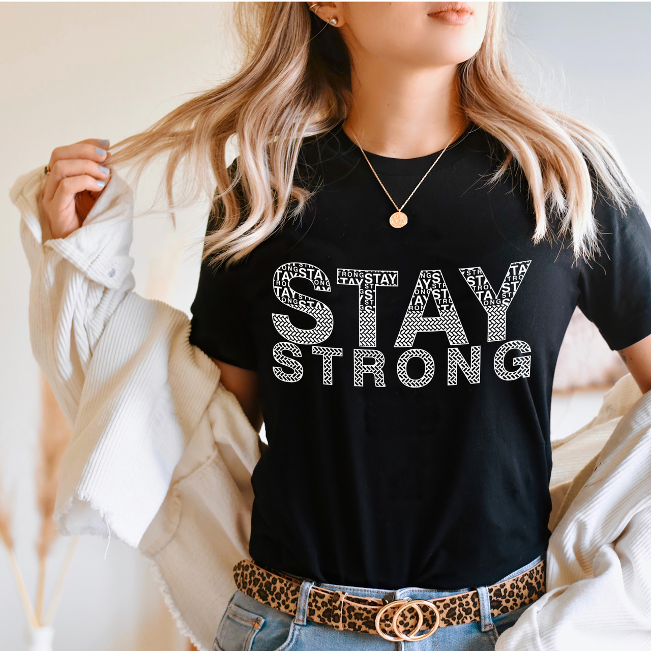 Stay Strong Power Sport Life Short Sleeve T-Shirt