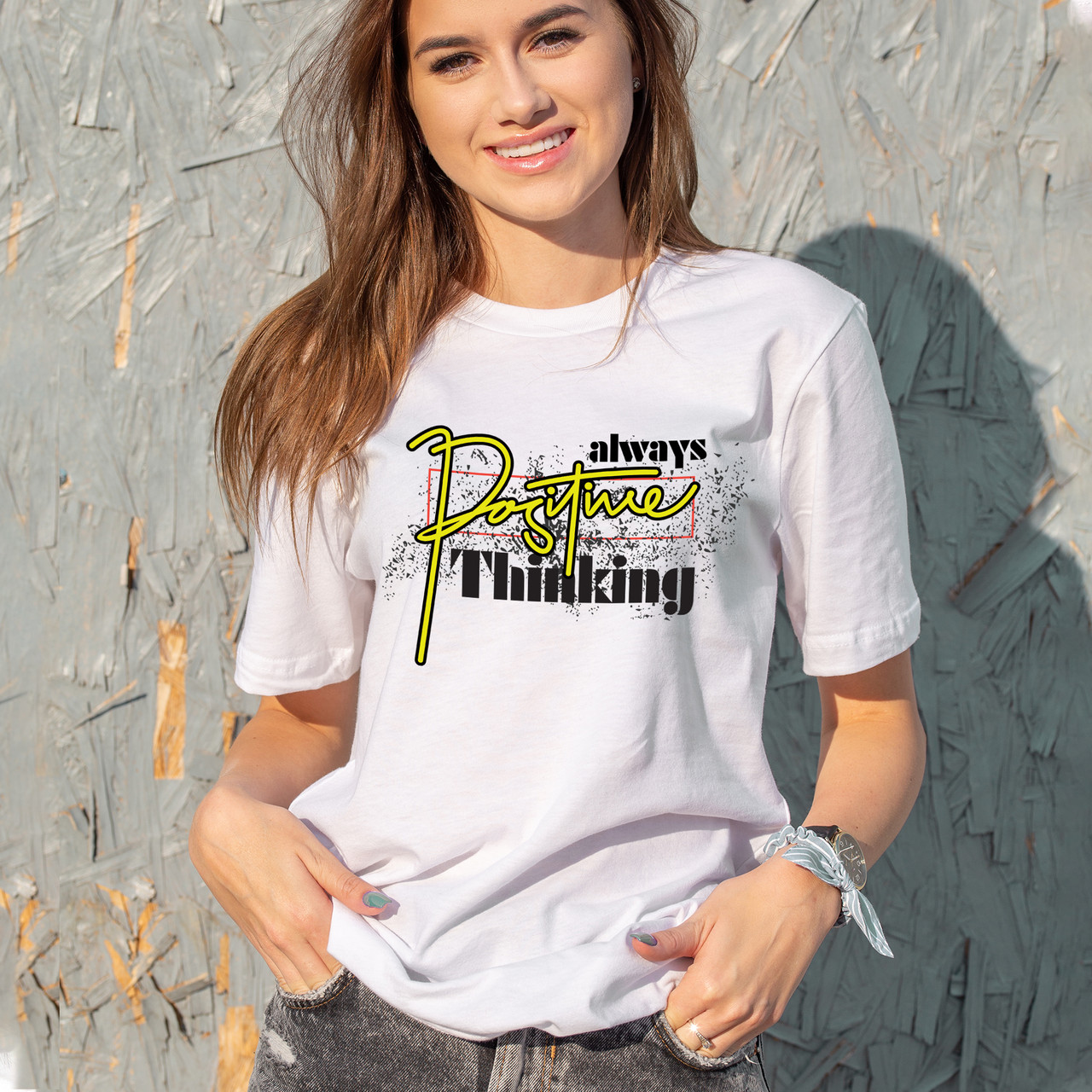 Always Positive Thinking Motivation Short Sleeve T-Shirt