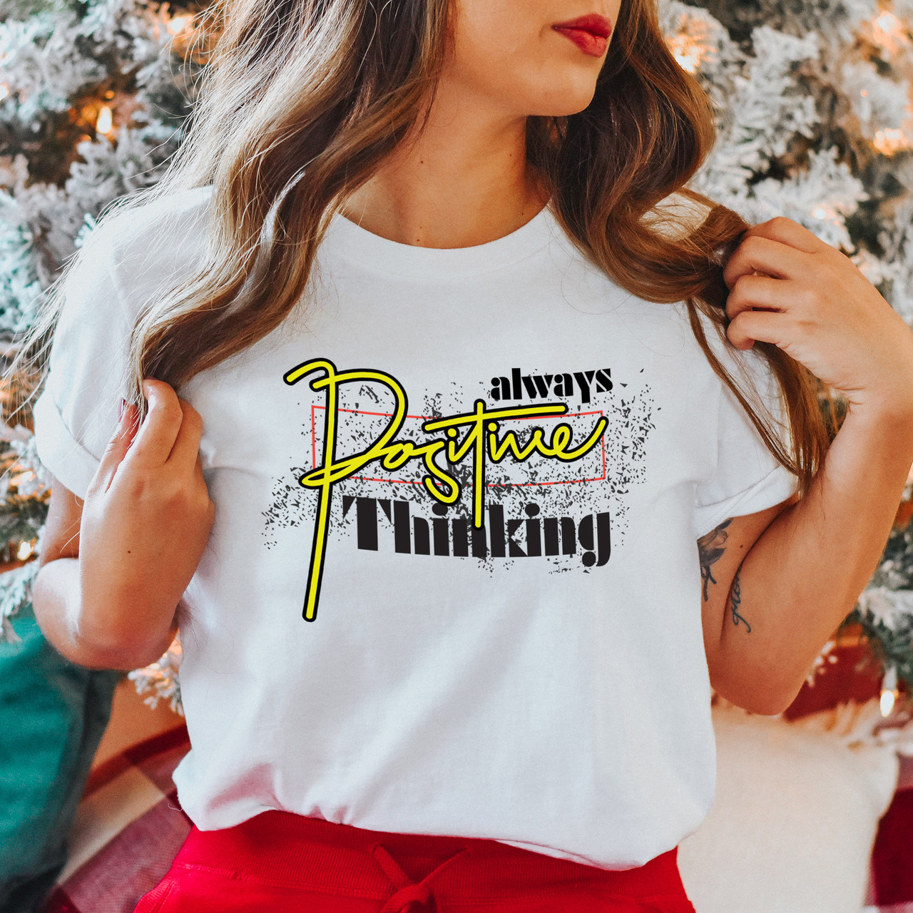 Always Positive Thinking Motivation Short Sleeve T-Shirt