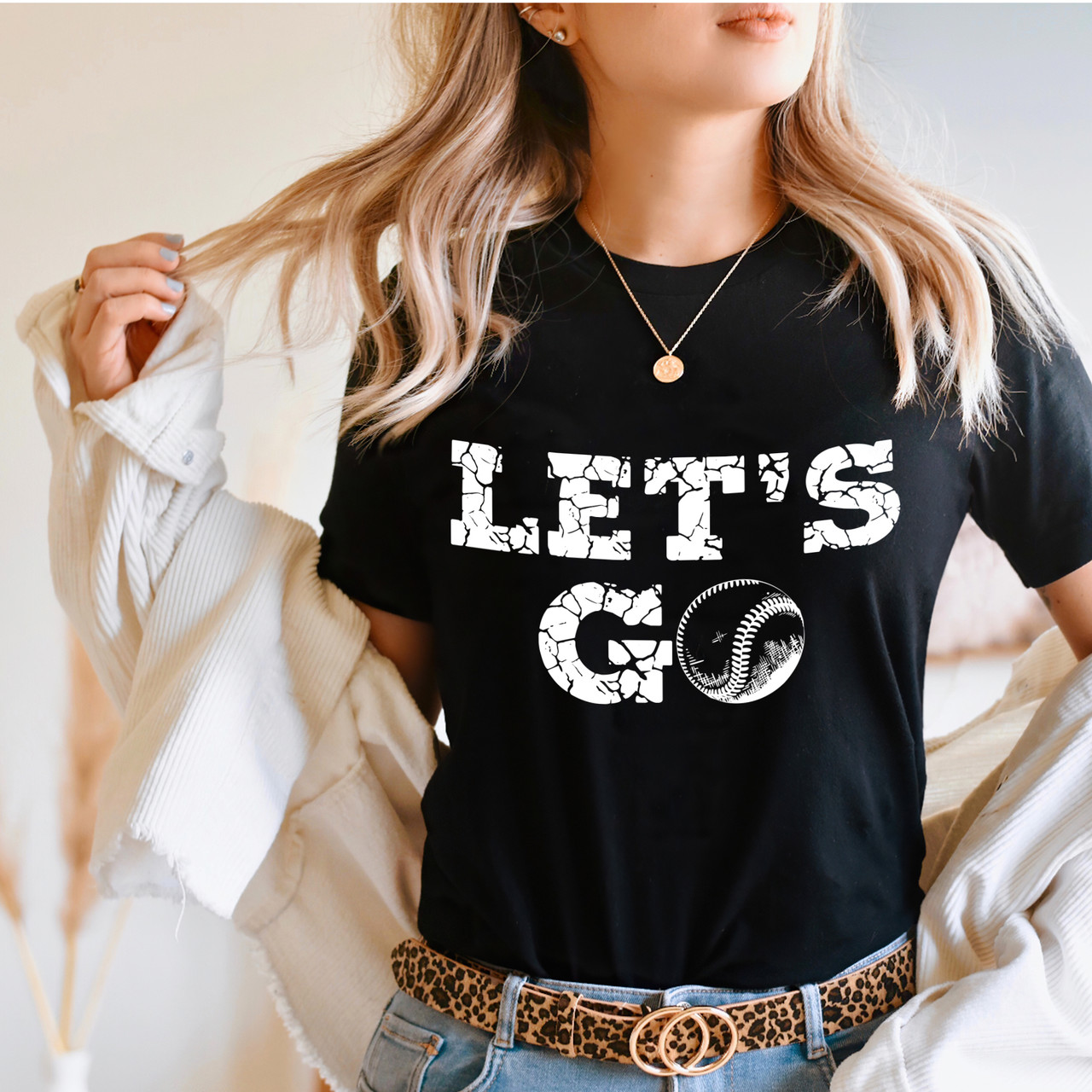 Let's Go Baseball Motivational  Short Sleeve T-Shirt