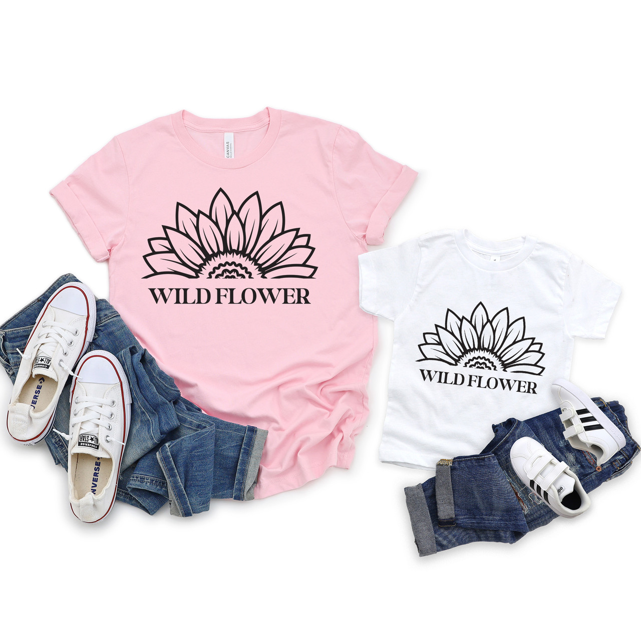 Wild Life Lover Flower Adventure Camping Short Sleeve T-Shirt