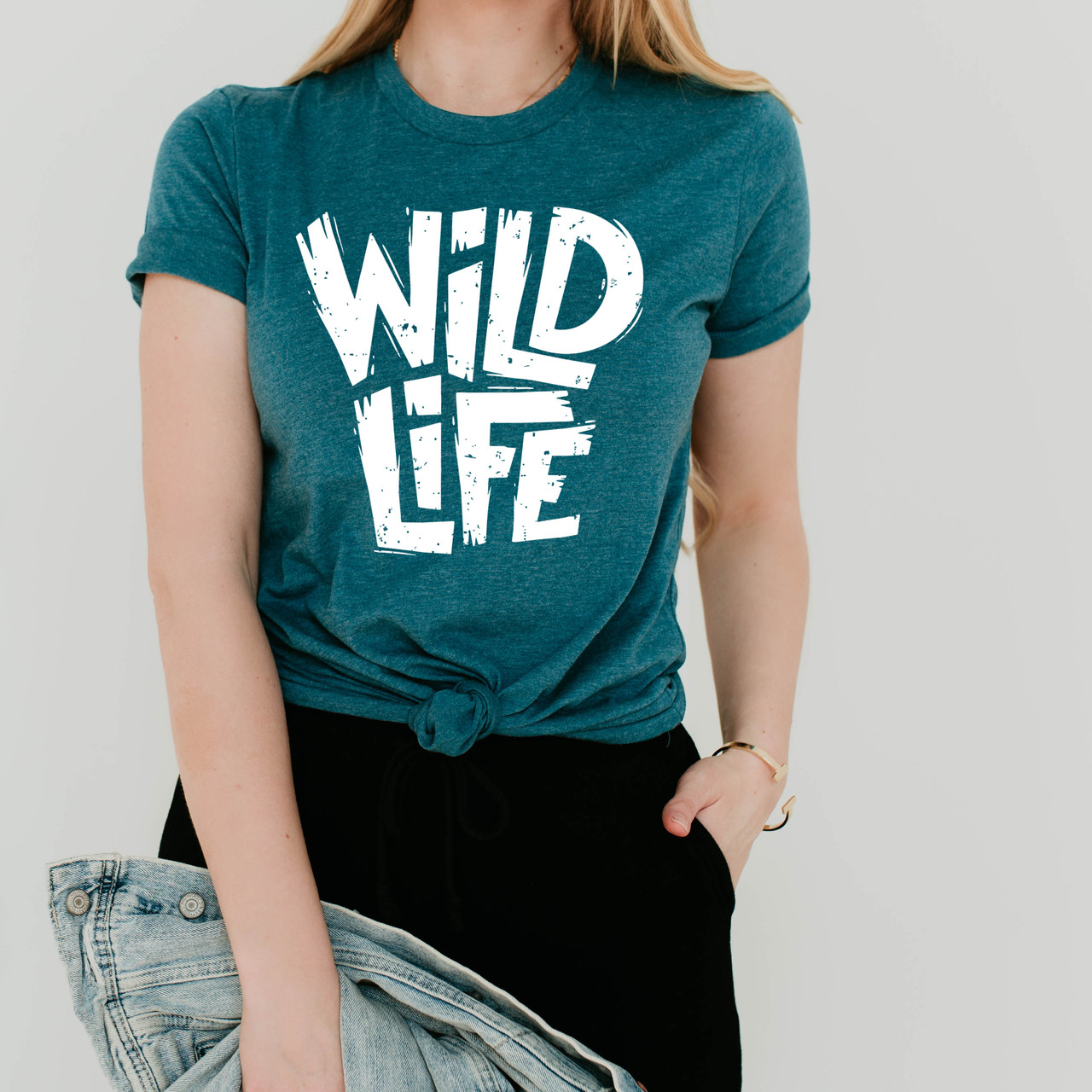 Wild Life Adventure Outdoor Hiking Camping Short Sleeve T-Shirt