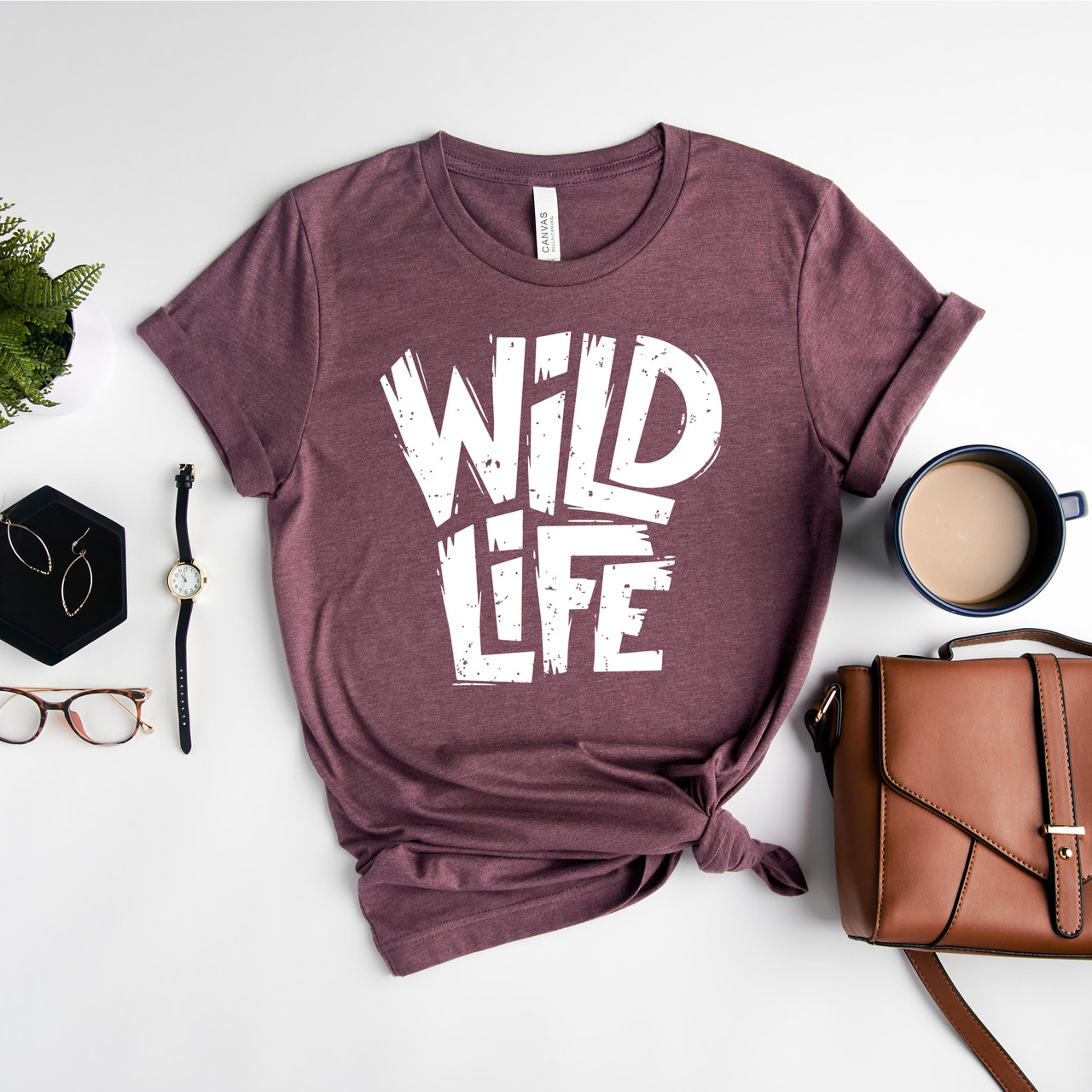 Wild Life Adventure Outdoor Hiking Camping Short Sleeve T-Shirt