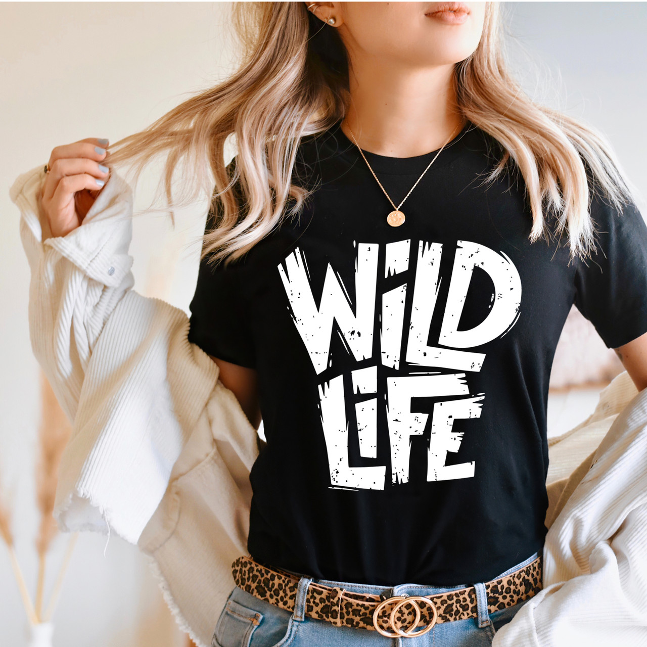 Wild Life Adventure Outdoor Hiking Camping Short Sleeve T-Shirt