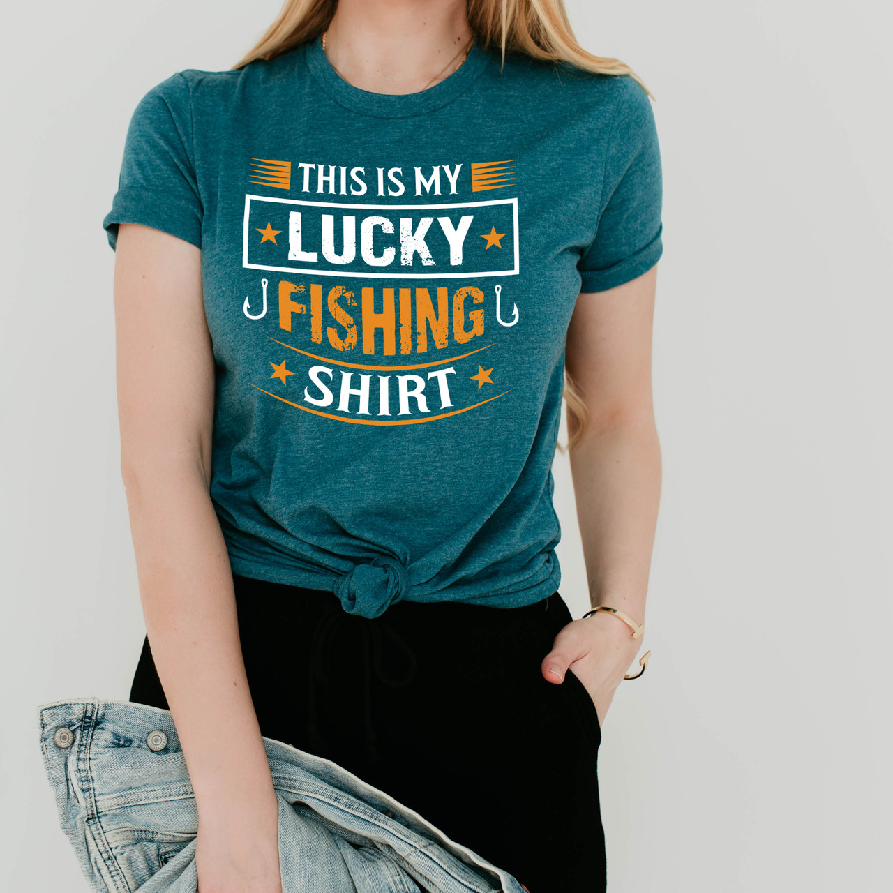 This Is My Lucky Fishing Shirt Short Sleeve T-Shirt