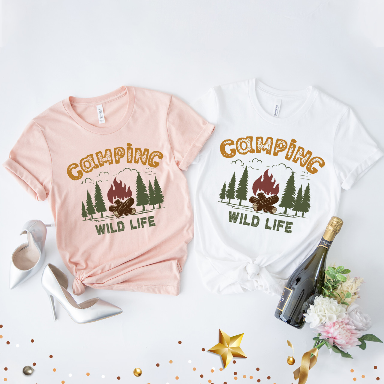 Wild Life Shirt Nature Camping Shirt Short Sleeve T-Shirt