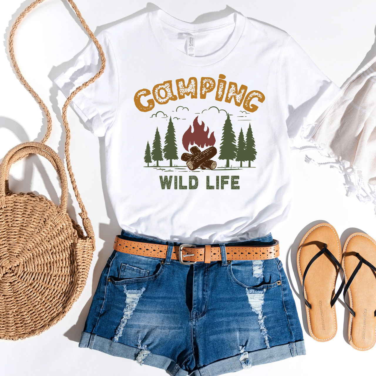 Wild Life Shirt Nature Camping Shirt Short Sleeve T-Shirt