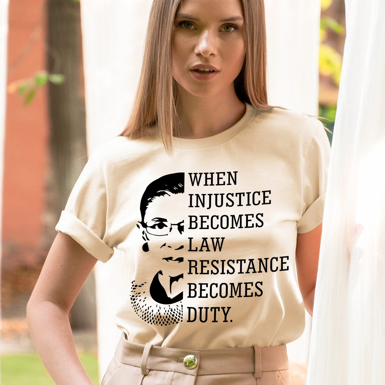 When Injustice Becomes Law Resistance Becomes Duty Short Sleeve T-Shirt