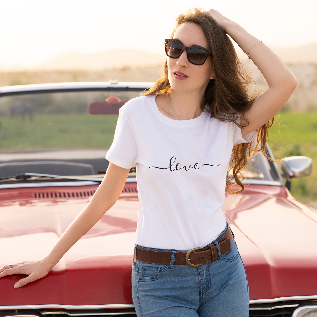 Love Graphic Valentine's Day Short Sleeve T-Shirt