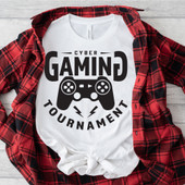 Cyber Gaming Tournament For Gamers Short Sleeve T-Shirt