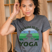 It's Tıme To do Yoga Meditation  Short Sleeve T-Shirt