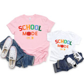 School Mode On Hello School Short Sleeve T-Shirt