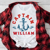 Captaın William Vacation Boating Short Sleeve T-Shirt