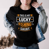 This Is My Lucky Fishing Shirt Short Sleeve T-Shirt