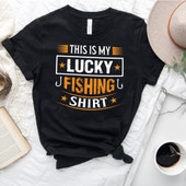 This Is My Lucky Fishing Shirt Short Sleeve T-Shirt