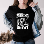 Lucky Fishing Fisherman  Short Sleeve T-Shirt