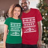 Wifey Hubby Custom Matching Short Sleeve T-Shirt