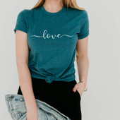 Love Graphic Valentine's Day Short Sleeve T-Shirt