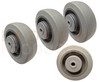 LadderProducts.com | 4" x 1-1/4" Thermoplastic Rubber Gray Wheel with Plastic Hole
