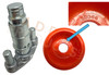 LadderProducts.com | Little Giant Hinge Lock Replacement Kit 31005 (Orange Palm Button) with Spring
