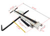 LadderProducts.com | Adrian Steel Rear Driver Side Max Drop T-Handle Assembly Arm 68012-W for Low Roof Vans